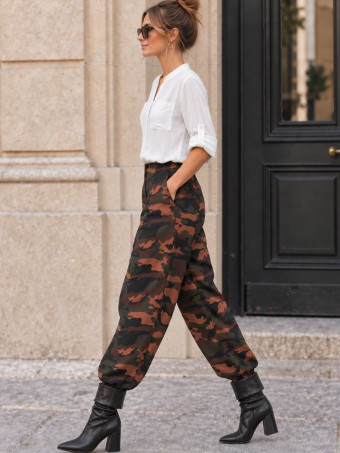 Pantalón Jogger Camuflaje KRAVEN Verde HEVE