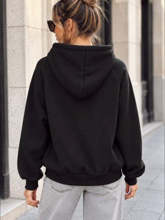 Sudadera Soft Touch Tachas BOWERY Negro HEVE