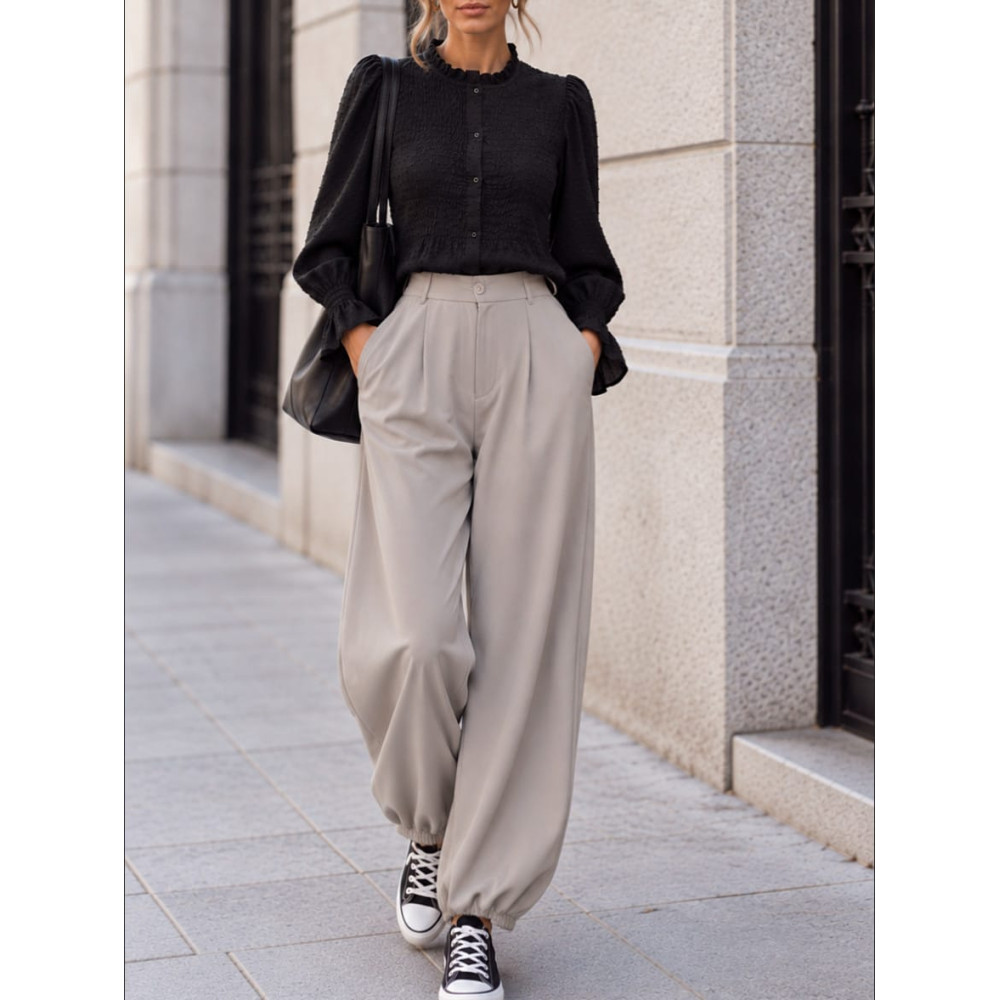 Pantalón Bombacho con Cinturón NAJARA Taupe HEVE