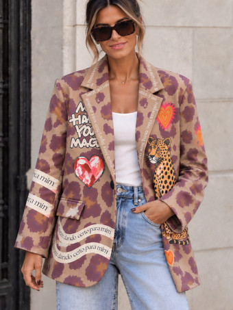 Blazer Estampado Print AZANIA 07 HEVE