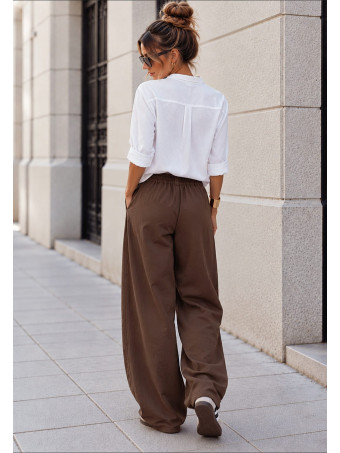 Pantalón Bombacho con Cinturón NAJARA Marrón HEVE