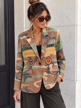 Blazer Camuflaje y Animal Print AZANIA 08 HEVE