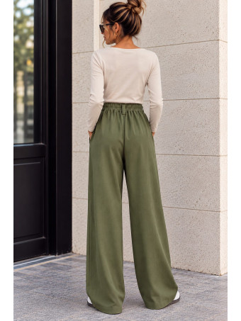 Pantalón Balloon Doble Cintura RINLEY Verde Militar HEVE