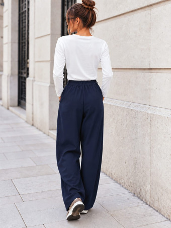 Pantalón Balloon Efecto Cruzado ZAVELLE Marino