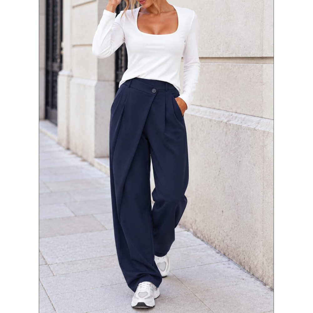 Pantalón Balloon Efecto Cruzado ZAVELLE Marino HEVE