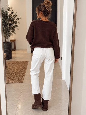 Jeans Cropped Tiro Alto WESLEY Blanco HEVE