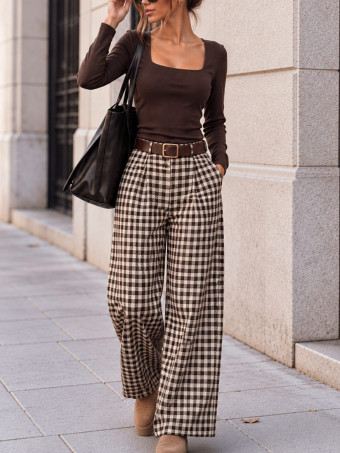 Pantalón Cuadros con Cinturón CHESTER HEVE
