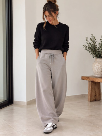 Pantalón Soft Touch Cintura Vuelta FARREN Taupe HEVE
