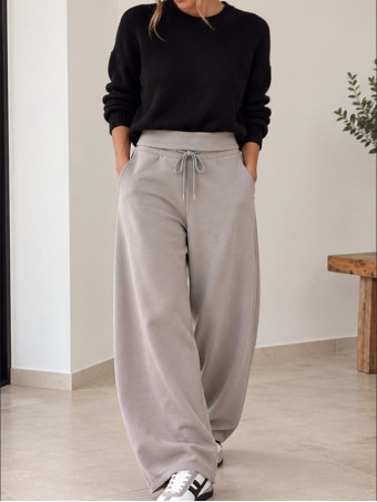 Pantalón Soft Touch Cintura Vuelta FARREN Taupe HEVE
