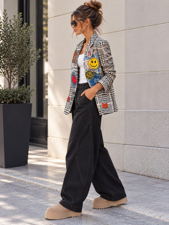 Blazer Estampado Collage AZANIA 09 HEVE
