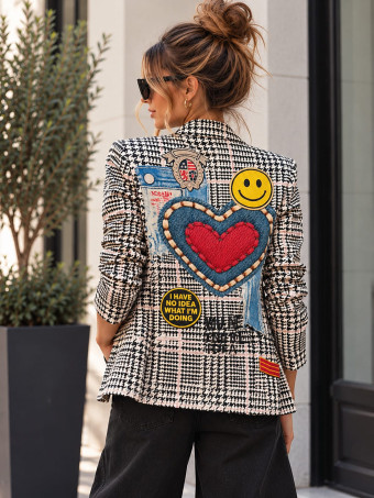 Blazer Estampado Collage AZANIA 09 HEVE