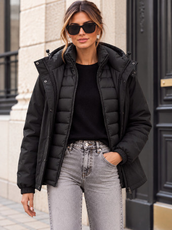 Chaqueta 2 en 1 Desmontable KENDRA Negro HEVE