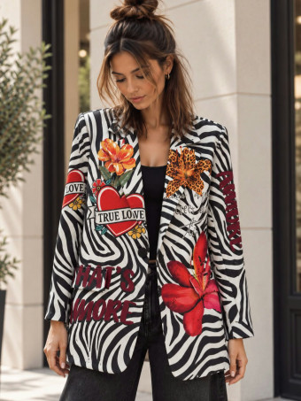 Blazer Animal Print AZANIA 13 HEVE