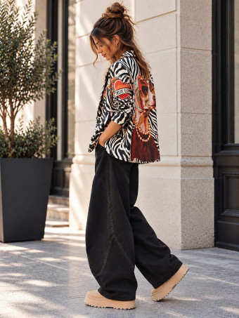 Blazer Animal Print AZANIA 13 HEVE