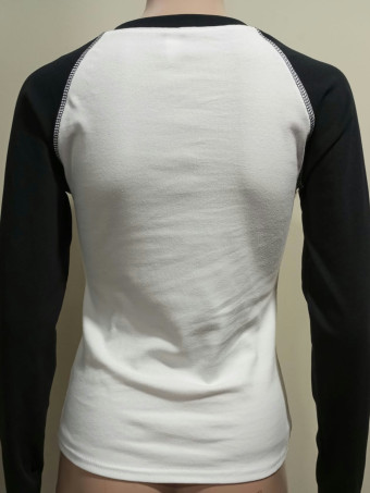 Camiseta Manga Larga Raglán ABILENE Negro HEVE