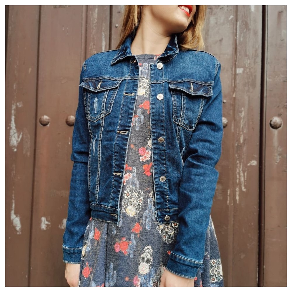 Cazadora Denim Básica DALLAS Heve Cazadora Denim Básica DALLAS Heve