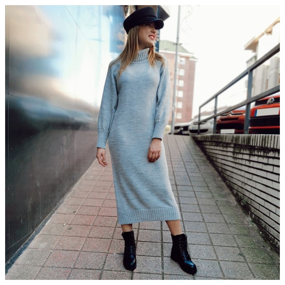Vestido Punto NORDIC Gris Vigoré Heve Vestido Punto NORDIC Gris Vigoré Heve