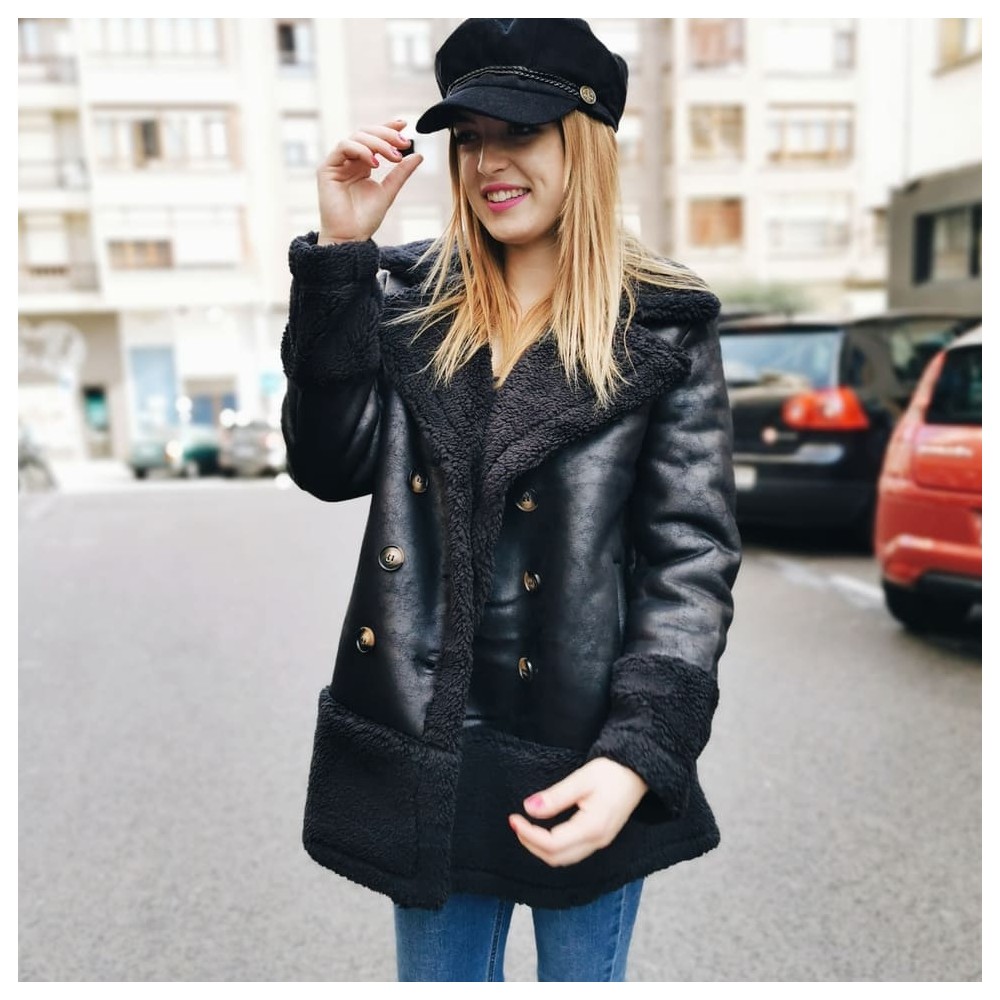 Pelliza Doble Faz OLYA Negro Heve Pelliza Doble Faz OLYA Negro Heve