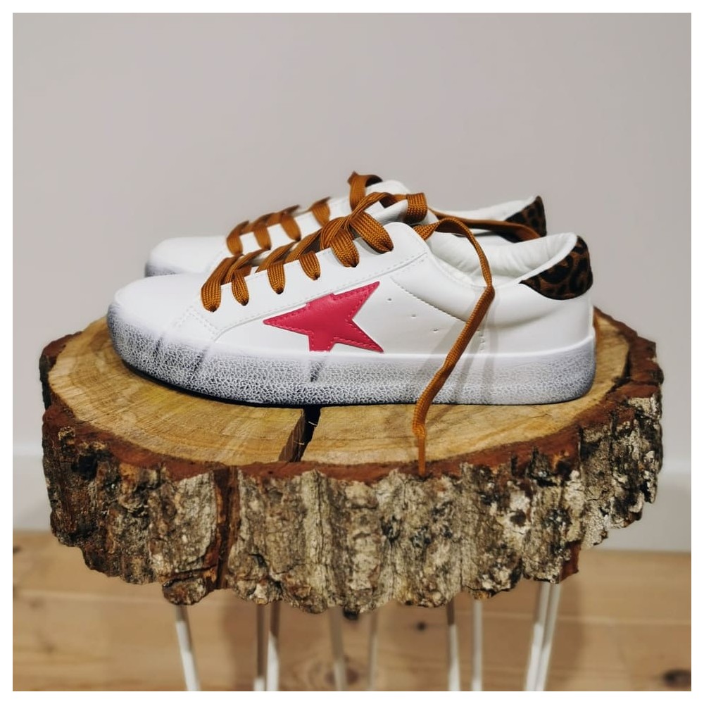 Deportiva Estrella QUIZ Fucsia/Leopardo Heve Deportiva Estrella QUIZ Fucsia/Leopardo Heve