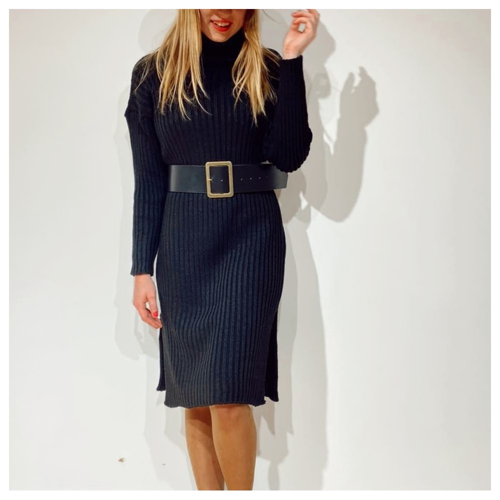Vestido Canalé BROOKE Negro Heve Vestido Canalé BROOKE Negro Heve