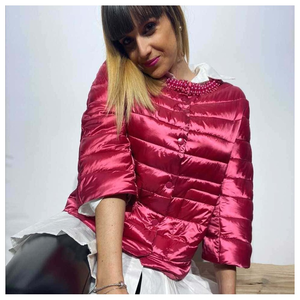 Chanelita Acolchada RACHEL Magenta Heve Chanelita Acolchada RACHEL Magenta Heve