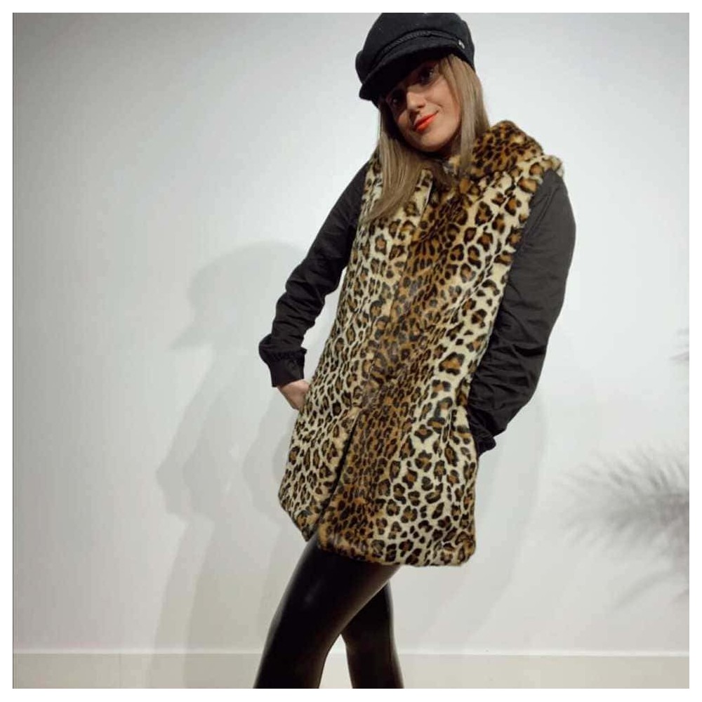 Chaleco Pelo Print LUAR Heve Chaleco Pelo Print LUAR Heve