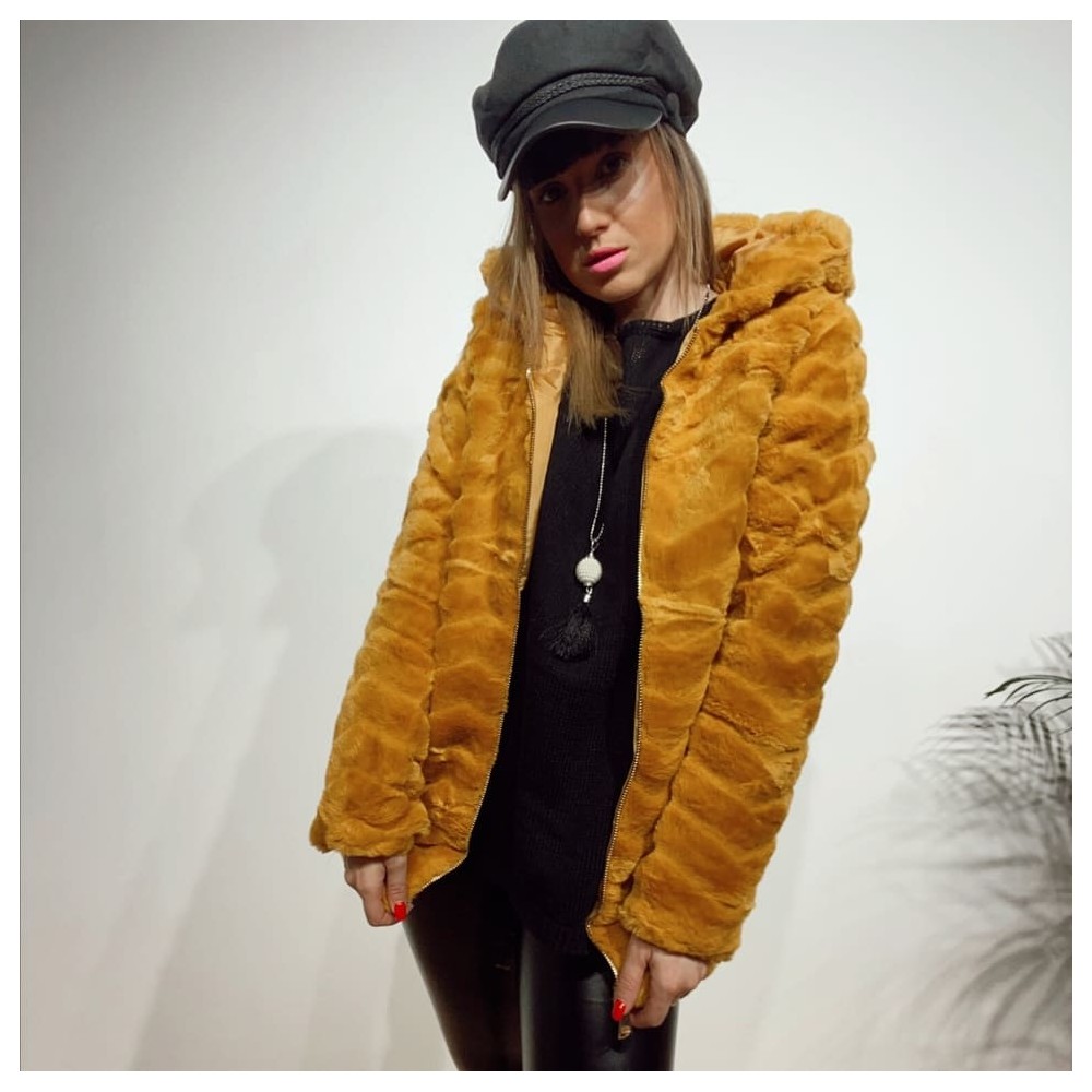 Chaqueta Pelo BURNS Mostaza Heve Chaqueta Pelo BURNS Mostaza Heve