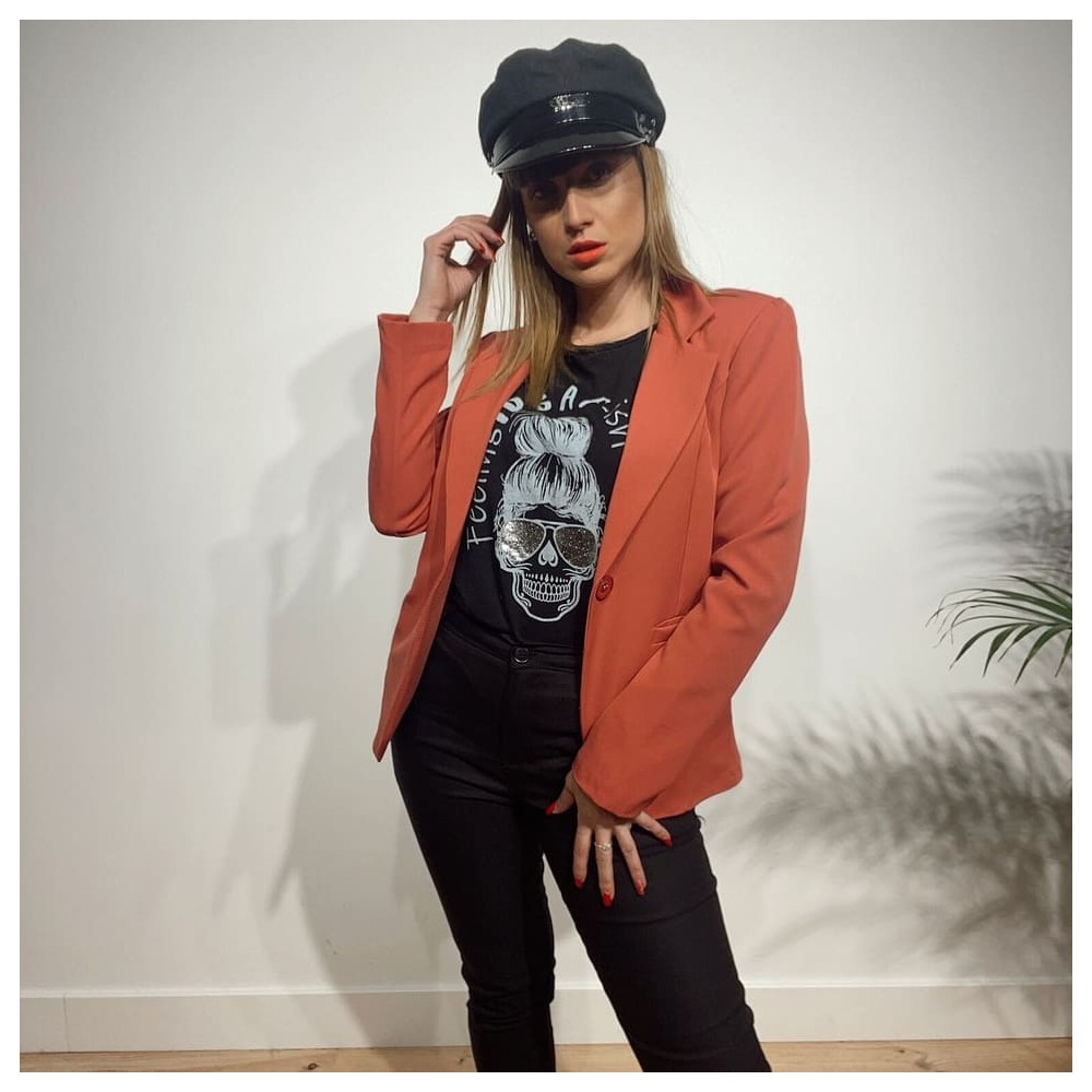Blazer Básica MELISSA Coral Heve Blazer Básica MELISSA Coral Heve