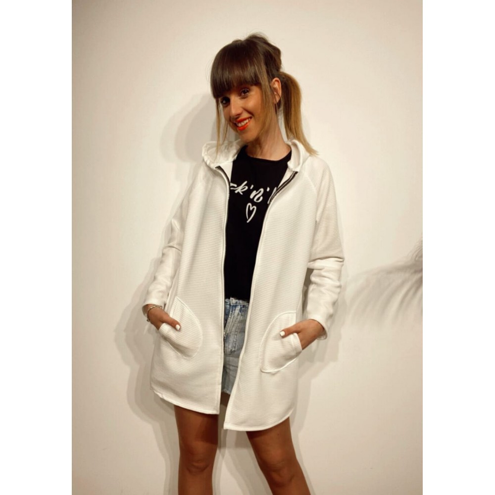 Chaqueta Textura JUICY Blanco Heve Chaqueta Textura JUICY Blanco Heve