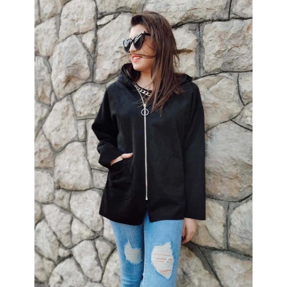 Chaqueta Antelina MAUI Negro Heve Chaqueta Antelina MAUI Negro Heve