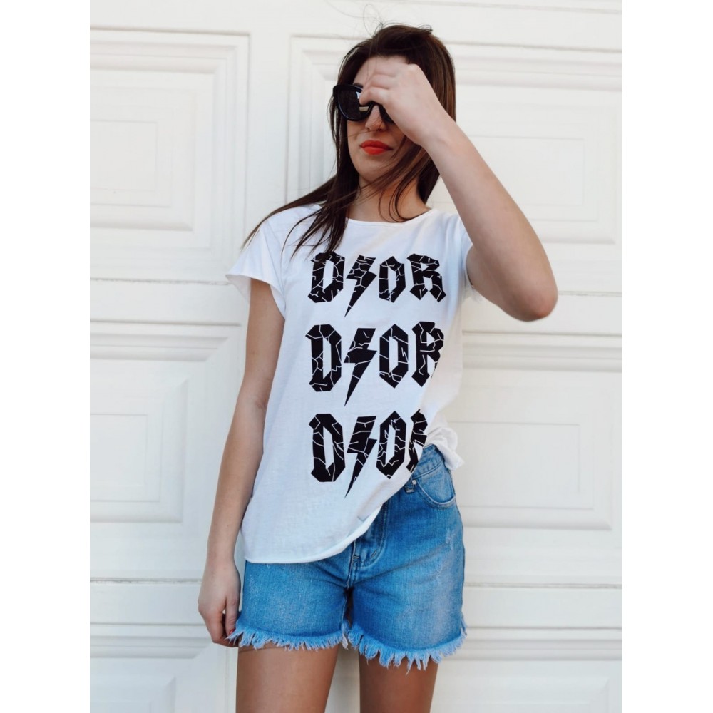 Camiseta Algodón THUN-DIOR Blanco Heve Camiseta Algodón THUN-DIOR Blanco Heve