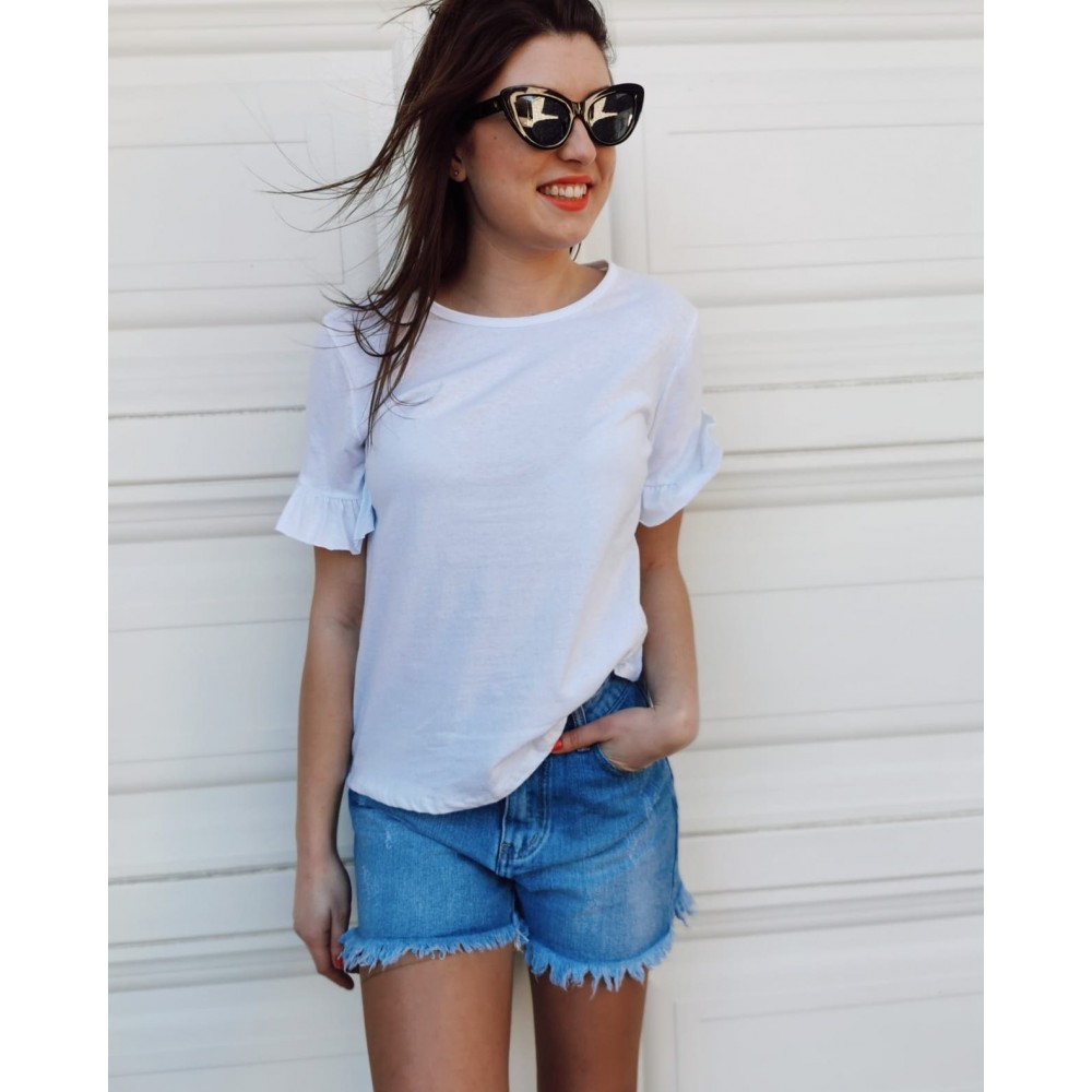 Camiseta Volante ASSIA Blanco Heve Camiseta Volante ASSIA Blanco Heve