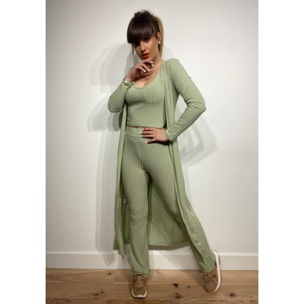 Conjunto Canalé KRISTA Verde Manzana Heve Conjunto Canalé KRISTA Verde Manzana Heve