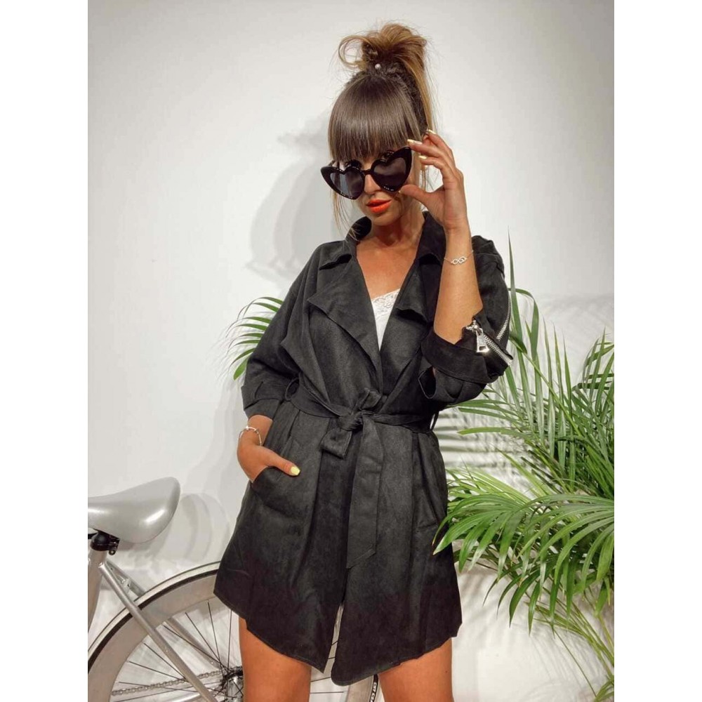 Trench Soft BINNAZ Negro Heve Trench Soft BINNAZ Negro Heve