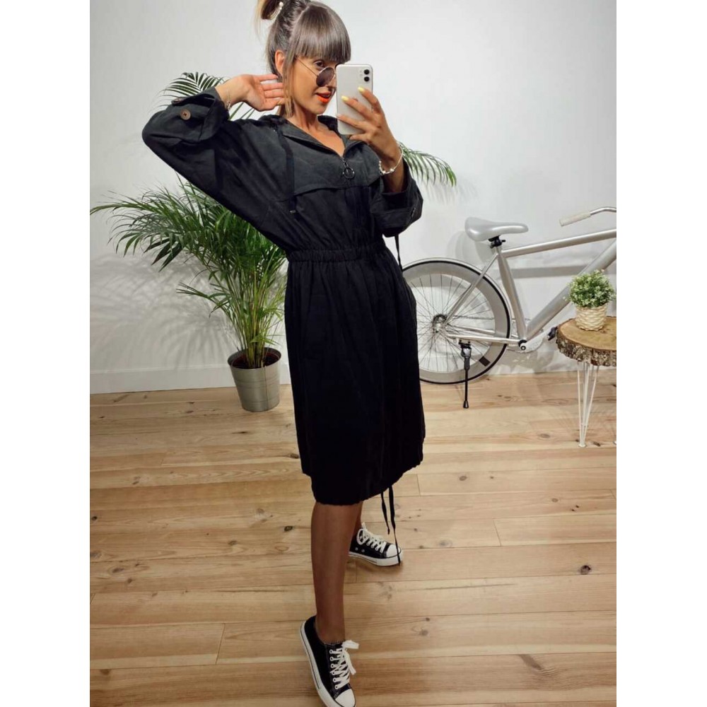 Gabardina Soft LAZY Negro Heve Gabardina Soft LAZY Negro Heve