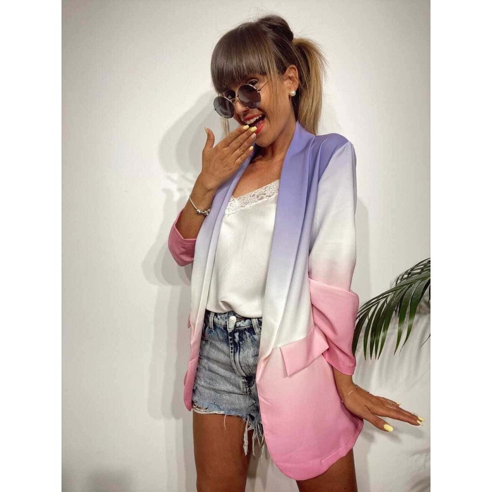 Blazer Degradado SANTORINI Lila/Rosa Heve Blazer Degradado SANTORINI Lila/Rosa Heve