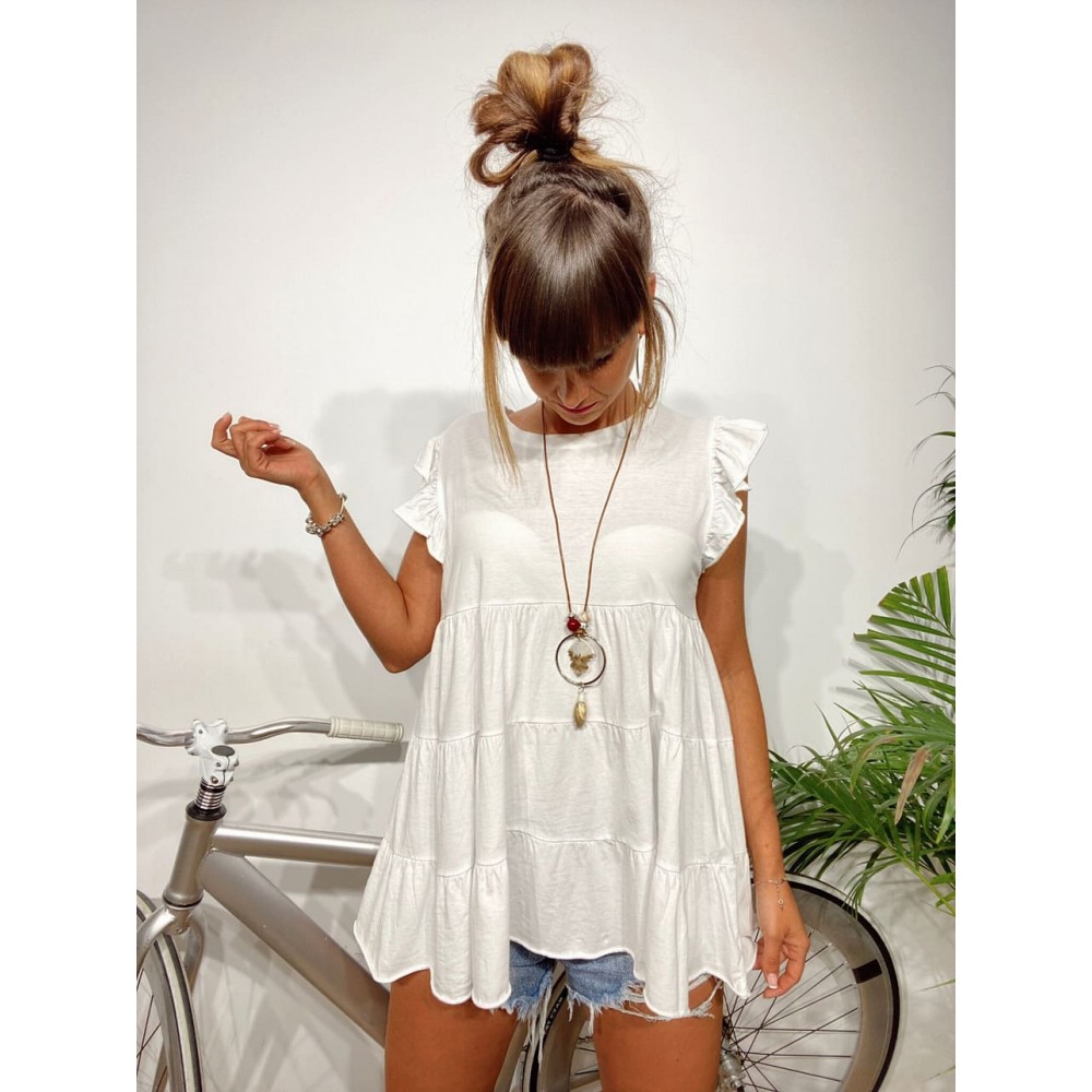 Camiseta Vuelo BLISS Blanco Heve Camiseta Vuelo BLISS Blanco Heve
