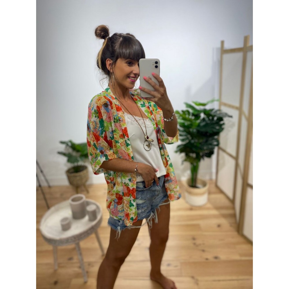 Kimono Gasa Estampado Ref. 006 Heve Kimono Gasa Estampado Ref. 006 Heve