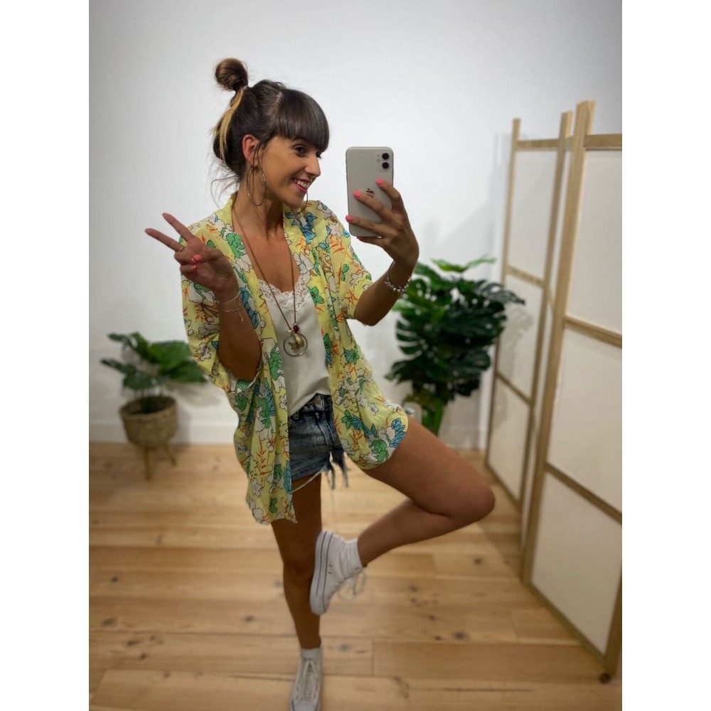 Kimono Gasa Estampado Ref. 007 Heve Kimono Gasa Estampado Ref. 007 Heve