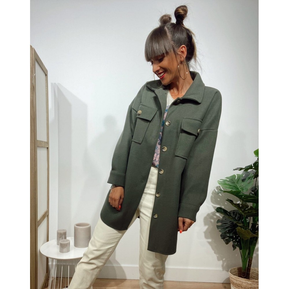 Sobrecamisa Botones LOVANNA Verde Heve Sobrecamisa Botones LOVANNA Verde Heve