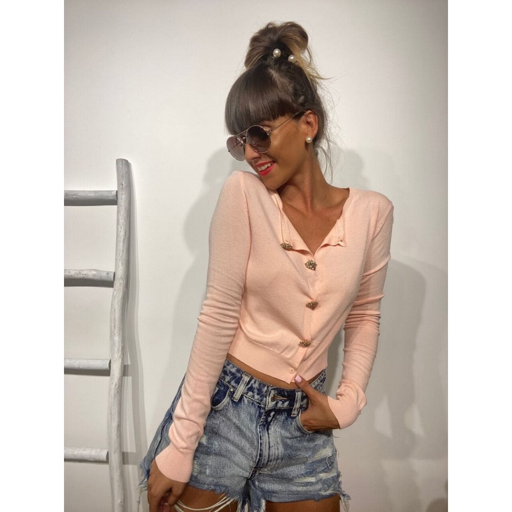 Cárdigan Joya SAMADAR Rosa Heve Cárdigan Joya SAMADAR Rosa Heve