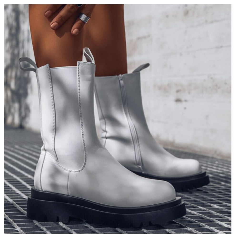 Bota Chelsea SMITH Blanco Heve Bota Chelsea SMITH Blanco Heve