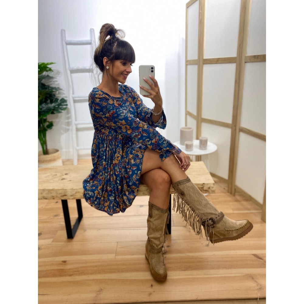 Bota Boho ISHANA Taupe Heve Bota Boho ISHANA Taupe Heve