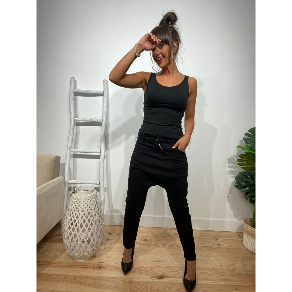 Pantalón Baggy DOVER Negro Heve Pantalón Baggy DOVER Negro Heve