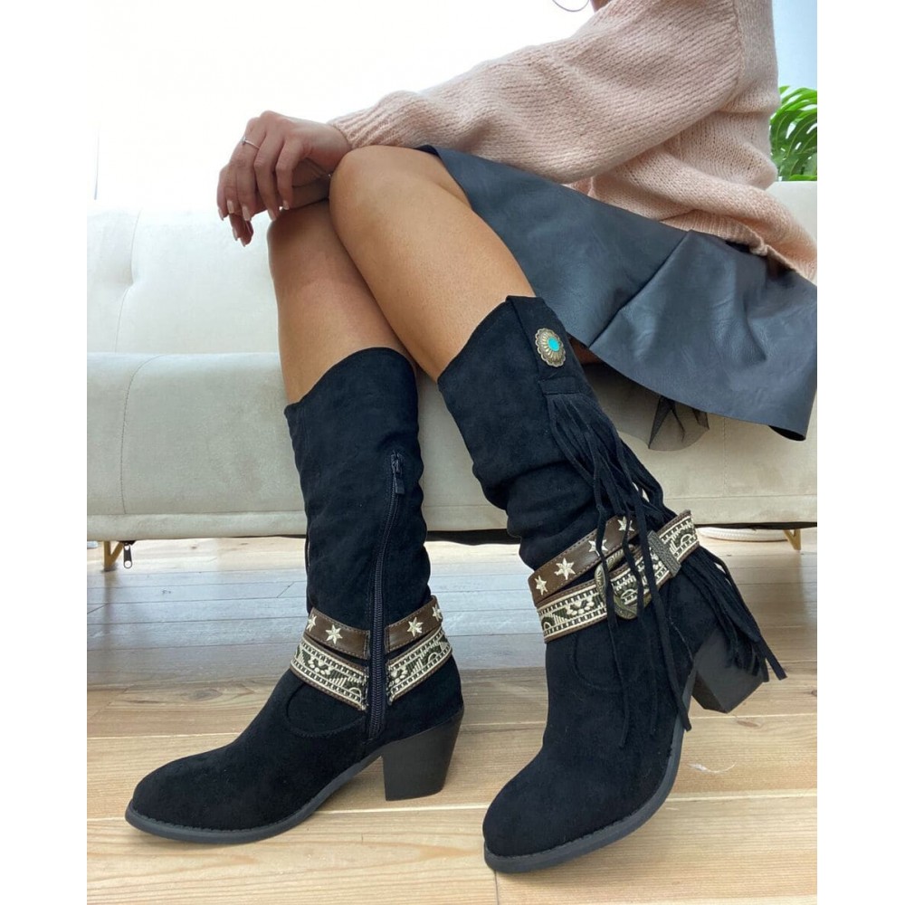 Bota Campera KARAN Negro Heve Bota Campera KARAN Negro Heve