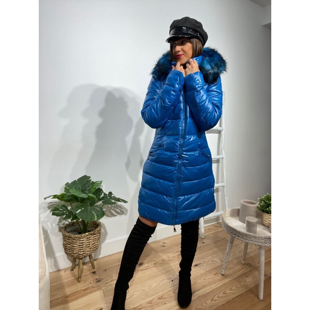 Abrigo Acolchado LEONIE Azul Heve Abrigo Acolchado LEONIE Azul Heve