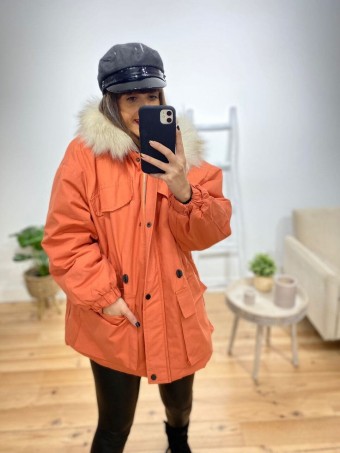 Trench Forrada LUBEN Coral Heve
