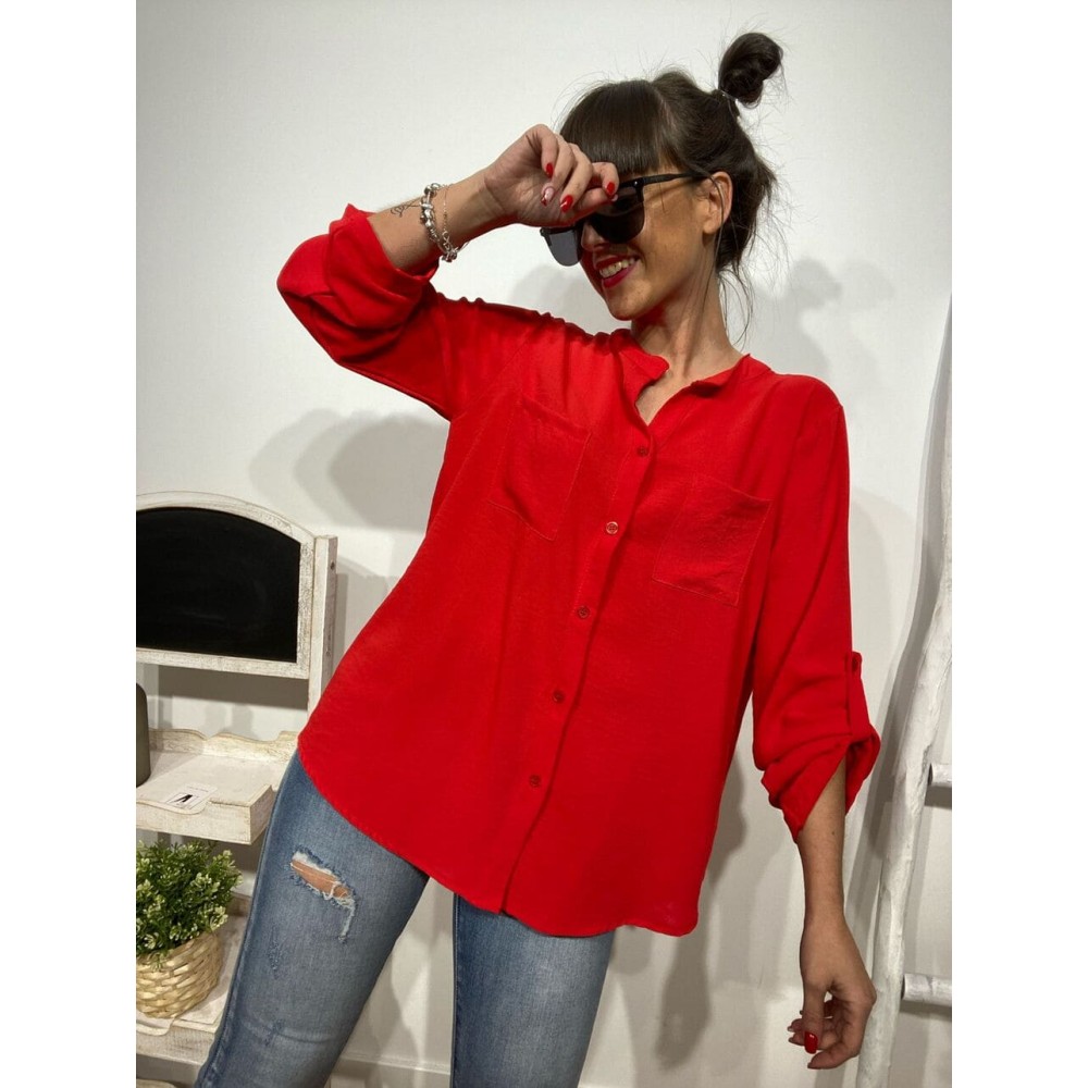 Camisa Fluida FLOSSIE Rojo Heve