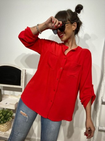 Camisa Fluida FLOSSIE Rojo Heve