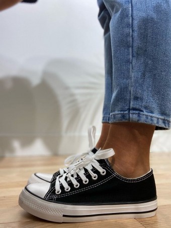 Sneaker Loneta COOLEY Negro Heve